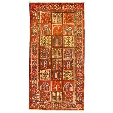 One Of The Kind Persian Bakhtiar Rug 9'10" x 4'10"